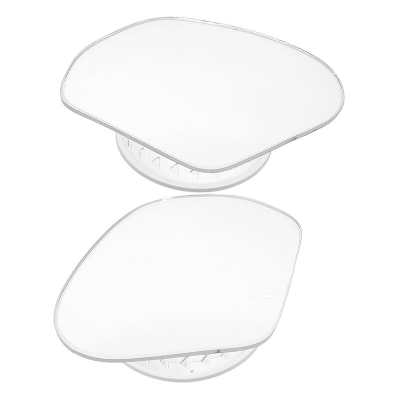 Universal Frameless Convex Blind Spot Mirrors 2PCS Adjustable Wide Angle Rearview with Suction Cup - Image 2