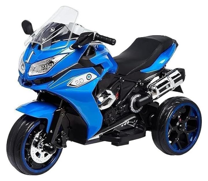 البدر دراجة نارية كهربائية للاطفال من البدر، يمكن الركوب عليها للاولاد والبنات، سيارات العاب مزدوجة قابلة لاعادة الشحن، بطارية 12 فولت ومحركين، مناسبة لعمر 2-8 سنوات ، من البدر - Image 1