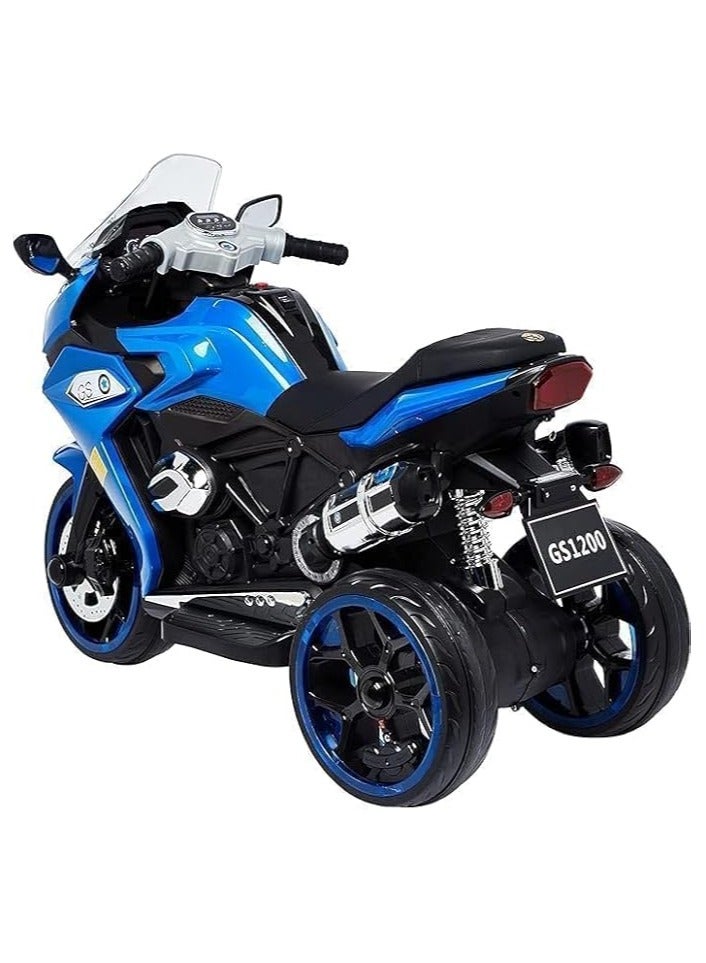 البدر دراجة نارية كهربائية للاطفال من البدر، يمكن الركوب عليها للاولاد والبنات، سيارات العاب مزدوجة قابلة لاعادة الشحن، بطارية 12 فولت ومحركين، مناسبة لعمر 2-8 سنوات ، من البدر - Image 2