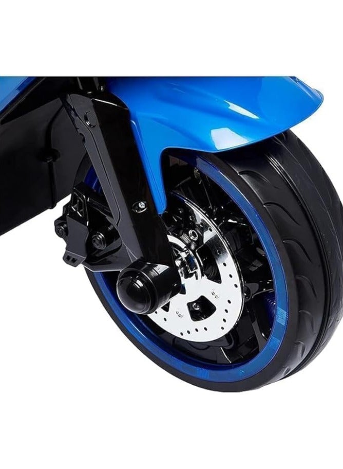 البدر دراجة نارية كهربائية للاطفال من البدر، يمكن الركوب عليها للاولاد والبنات، سيارات العاب مزدوجة قابلة لاعادة الشحن، بطارية 12 فولت ومحركين، مناسبة لعمر 2-8 سنوات ، من البدر - Image 4