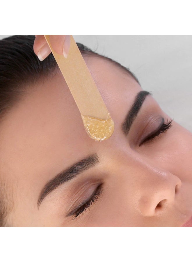 mylee Premium Salon Quality Disposable Wooden Spatulas for Waxing Pack of 100 Hygenic and Suitable for Warm and Hot Waxes - Image 2