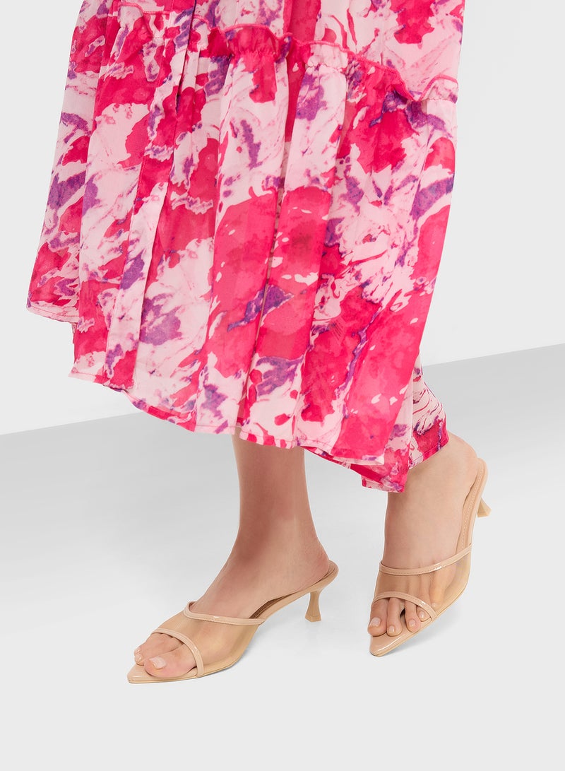 Ginger Mesh Heeled Mule  - Image 5