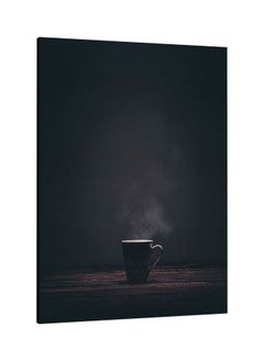 RKN Hot Coffee Printed Framed Canvas Wall Art Black/Brown/White 60 x 80centimeter  - Image 2