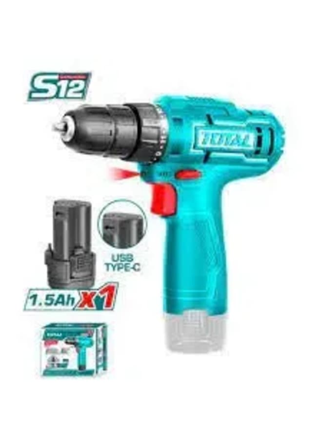 TOTAL Drill 12 Volt with 1 Type-C Battery - Image 2