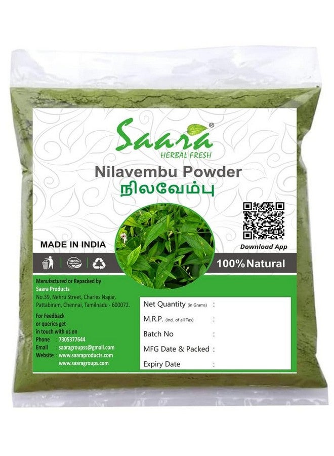 Saara مسحوق سارة العشبي الطازج نيلفيمبو، شيراتا، كيراياتا، كالميغ، مسحوق سيريانانغاي يساعد في إدارة مستوى السكر في الدم، 101غ (عبوة 1 × 101غ) - Image 1