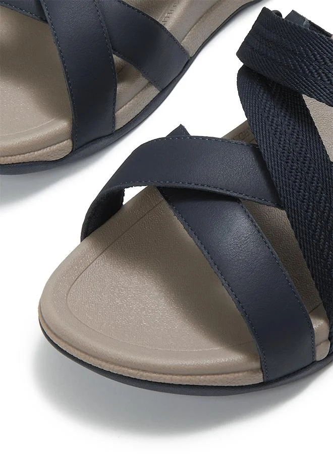 فيت فلوب ADONIS MENS ADJUSTABLE LEATHER/WEBBING SLIDES