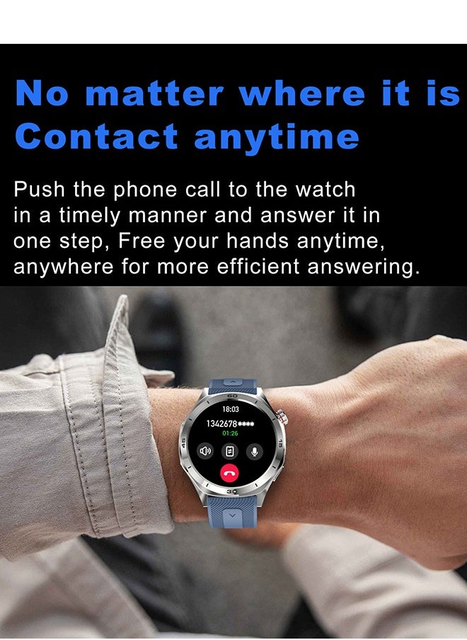 RollsTimi  - Smart Watch for Men Compatible with IOS Android  1.52 inch Full Touch Screen IP67 Waterproof Bluetooth Fitness Tracker Heart Rate/Sleep Monitor - Image 1