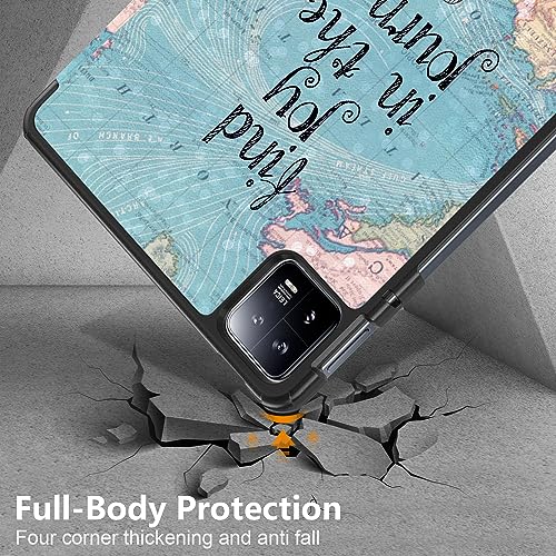 MOCA Case for Xiaomi Pad 6 11 inch,Slim Stand Hard Back Shell Protective Smart Cover for Xiaomi Pad 6/Pad 6 Pro 11" 2023 Case with Auto Wake/Sleep Function (Find Joy) - Image 4