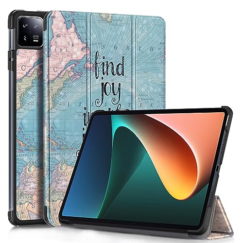 MOCA Case for Xiaomi Pad 6 11 inch,Slim Stand Hard Back Shell Protective Smart Cover for Xiaomi Pad 6/Pad 6 Pro 11" 2023 Case with Auto Wake/Sleep Function (Find Joy) - Image 1