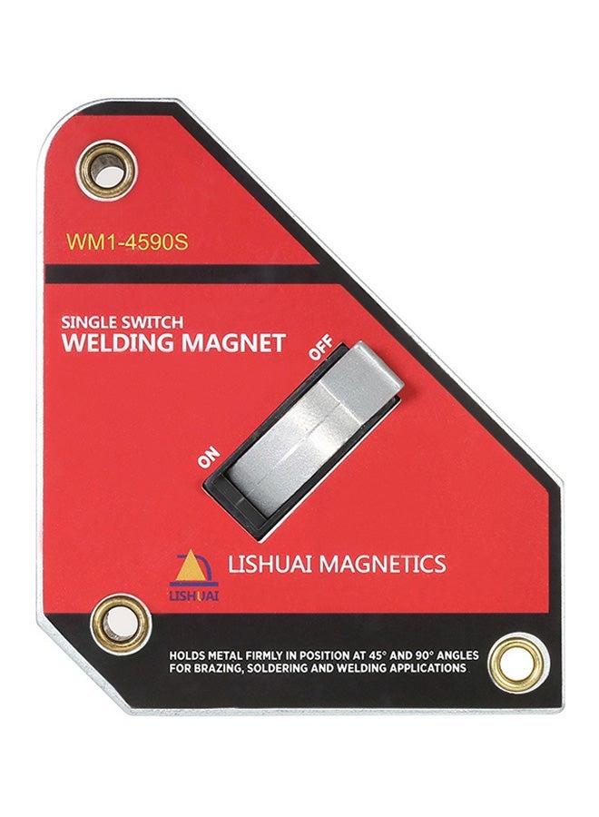 NIBEMINENT Strong Single Switch Neodymium Welding Magnet Holder On/Off Magnetic Clamp 45°/90° Small Size Multicolour 0.585kg - Image 1