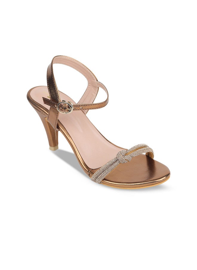 She Zone كعب مفتوح من النحاس للنساء - Image 2