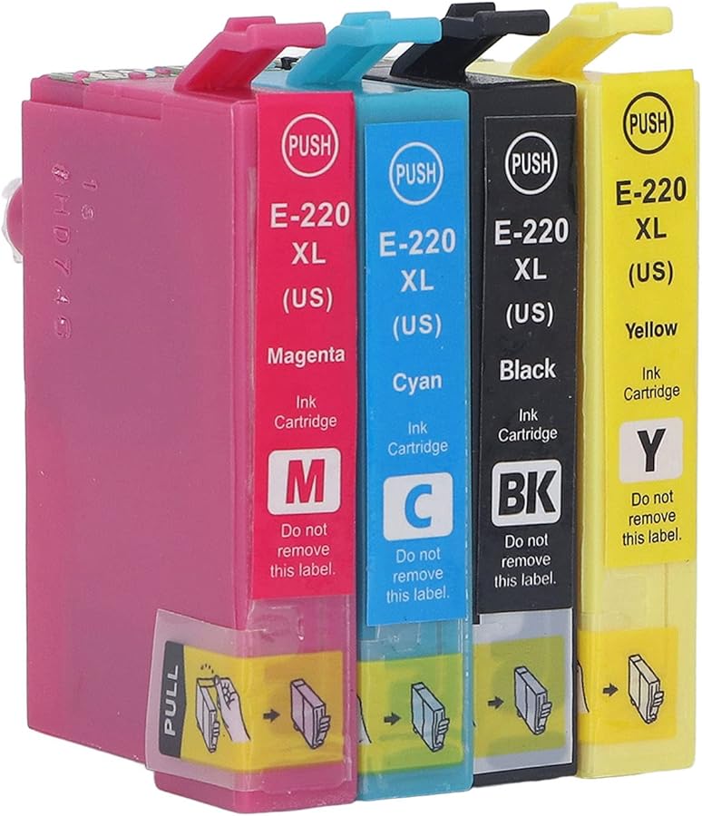 Compatible Ink Cartridge 4 Colors BK C M Y for Epson Workforce WF 2630 2650 2660 2750 2760 Printer - Image 3