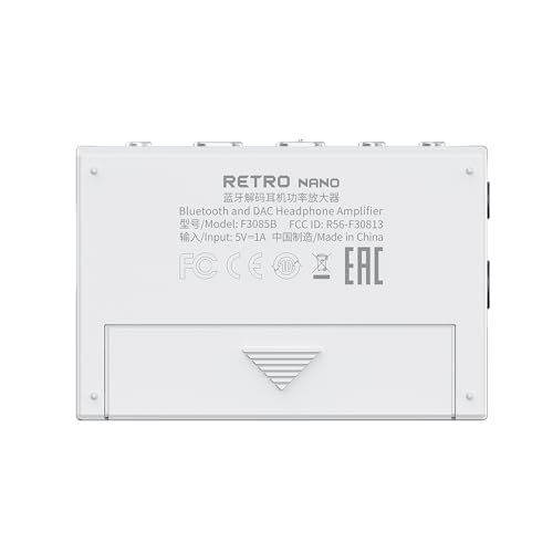 FiiO/Snowsky Retro Nano Bluetooth USB DAC AMP with LDAC, aptX Adaptive, aptX LL (3.5mm Unbalanced & 4.4mm Balanced Output) (White) - Image 2