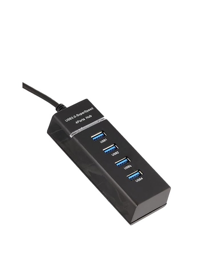 Utopia usb 3.0 hub utb 4 ports, black blue - Image 1