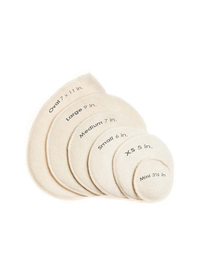 LANACare Merino Wool Nursing Pads, Style Softline, Regular Thickness, Size Mini - 3 in. Diameter  - Image 4