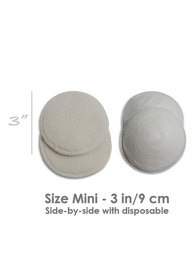 LANACare Merino Wool Nursing Pads, Style Softline, Regular Thickness, Size Mini - 3 in. Diameter  - Image 3