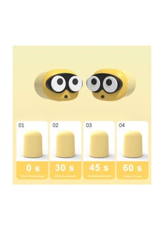 NIBEMINENT Ear Plugs for Sleep 1 Pairs Super Soft Reusable Earplugs Sleeping Noise Cancelling Waterproof Sleeping,Shooting,Airplanes,Concerts,Mowing (Big Eyed Baby)  - Image 5
