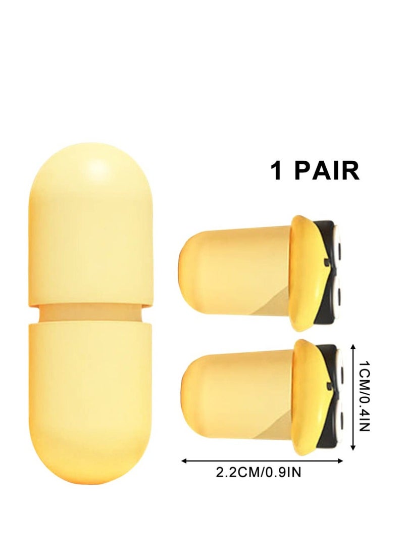 NIBEMINENT Ear Plugs for Sleep 1 Pairs Super Soft Reusable Earplugs Sleeping Noise Cancelling Waterproof Sleeping,Shooting,Airplanes,Concerts,Mowing (Big Eyed Baby)  - Image 3