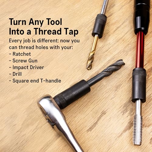 Stupid Simple Tools SST - Tap Socket Wrench - 8-Piece Adapter Set - Snug, Secure, & Durable - Easy Storage & Organization - Fits All Number & Fractional M.C.T.I. Standard Taps - Designed in the USA - Image 3