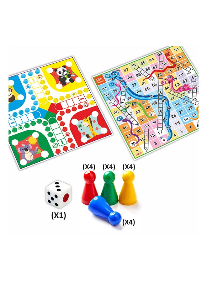 Toyaffair 2 In 1 Family Game Ludo With Snakes & Ladders 14" - Image 3