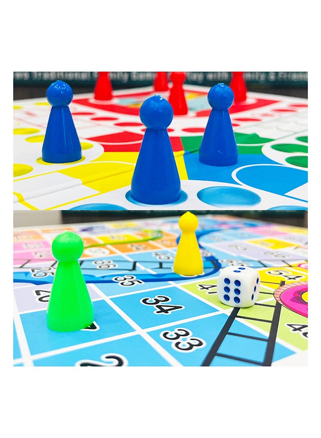 Toyaffair 2 In 1 Family Game Ludo With Snakes & Ladders 14" - Image 5
