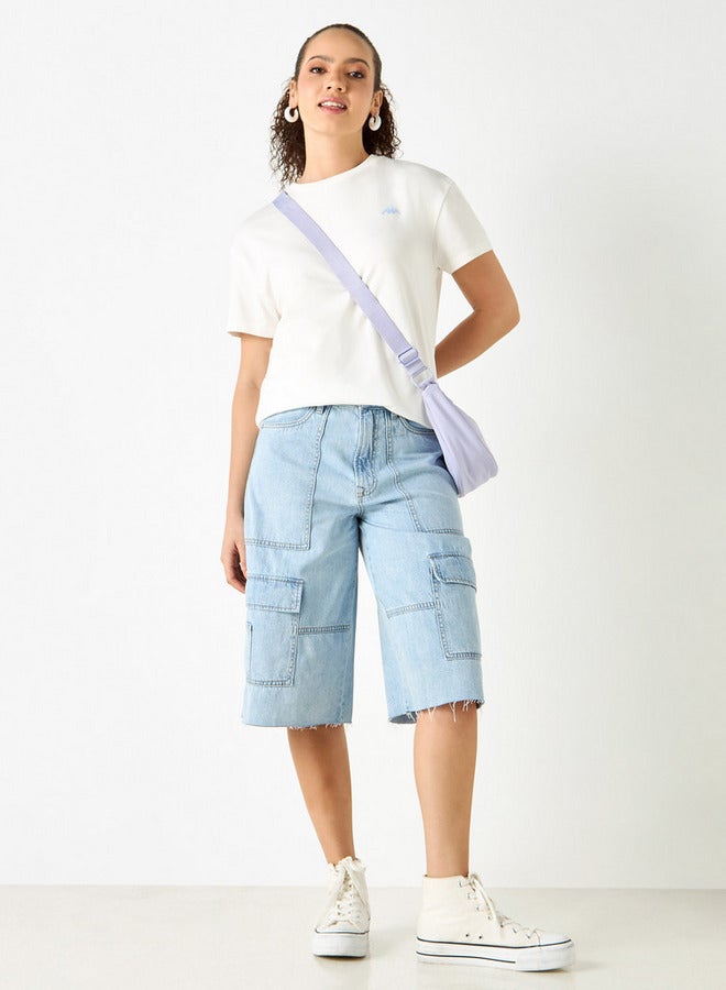 كابا تيشيرت بياقة ضيّقة وأكمام قصيرة وطبعات من كابا - Image 2