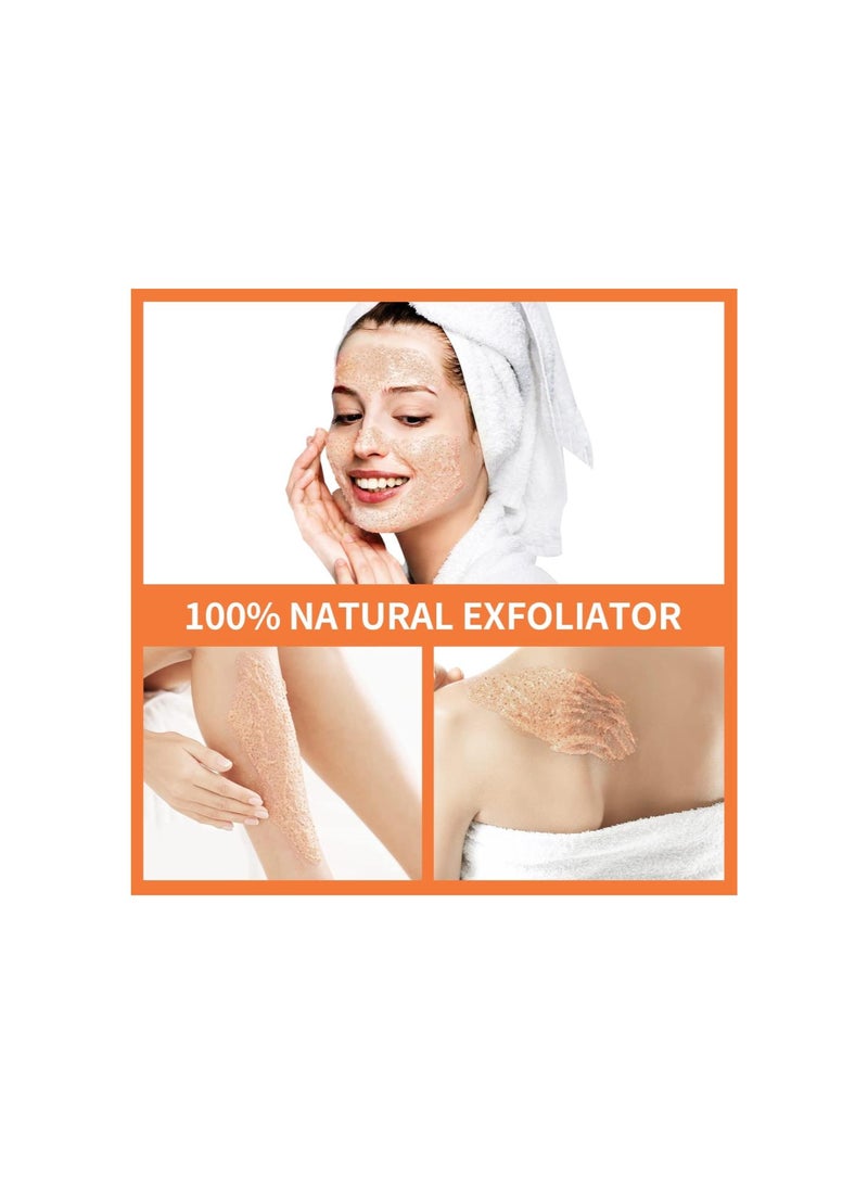 Vitamin C and Retinol Facial Scrub Face Scrub Exfoliating Face Wash Vitamin C Facial Body Scrub Microdermabrasion Facial Scrub Face Exfoliate Exfoliator for Blackhead Ingrown Hair KP Bump Eraser 3.5OZ