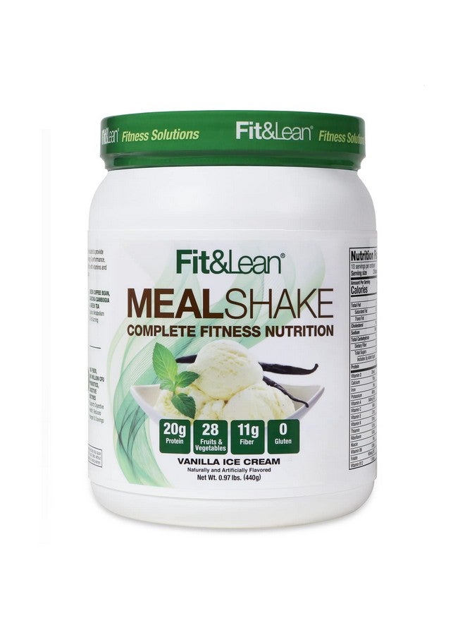 Fit & Lean Meal Replacement Shake With Protein Fiber Probiotics And Organic Fruits & Vegetables Vanilla 1Lb 10 Servings Per Container - Image 1
