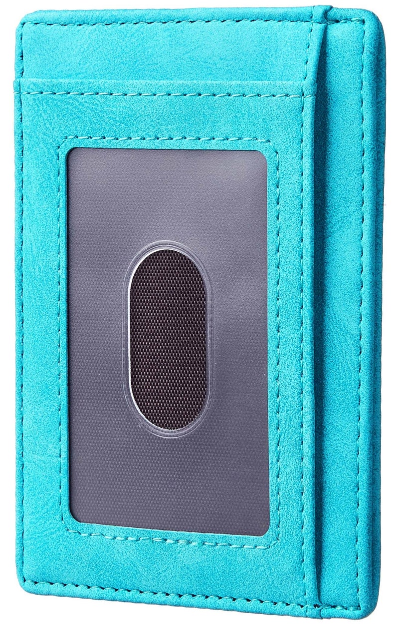 Travelambo Slim Wallet Front Pocket Minimalist Leather RFID Blocking Medium Size - Image 3