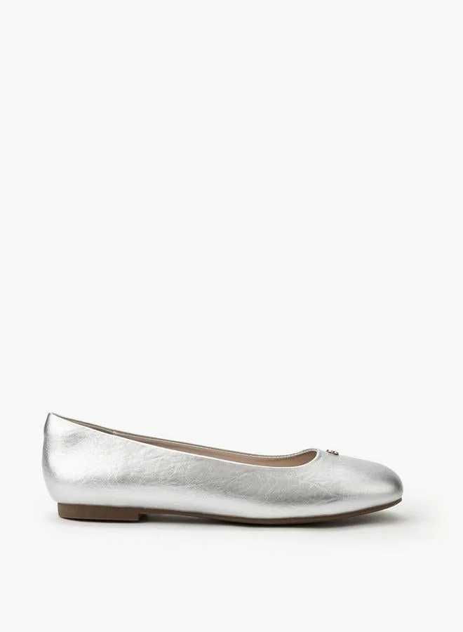 Women Metal Accent Ballerina Shoes