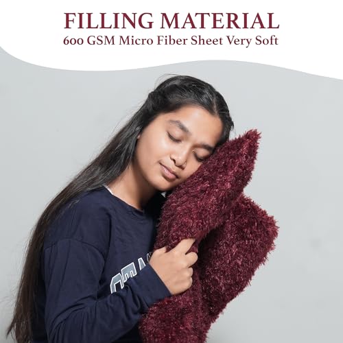 NEXTGO Floor Seat Cushions Yoga Meditation Mat Pooja aasan Soft Extra Comfortable Feather Touch Last Long Upto Washable Material Size 24 x 30 Inch 2 x 2.5 Fit Color wine Brown - Image 5
