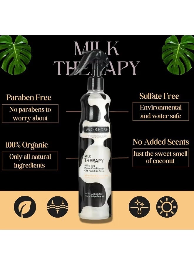 Morfose Pro Milk Therapy Milky Two Phase Conditioner- 13.52 oz / 400ml - Image 4