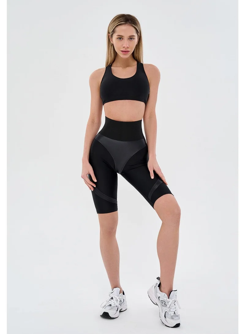 Bona Fide Cycling Extra push Up Corsage Lyc Black Skin Extra Cycling Corsage High Waist Biker Gym Shorts for Women for Women | Best Price UAE