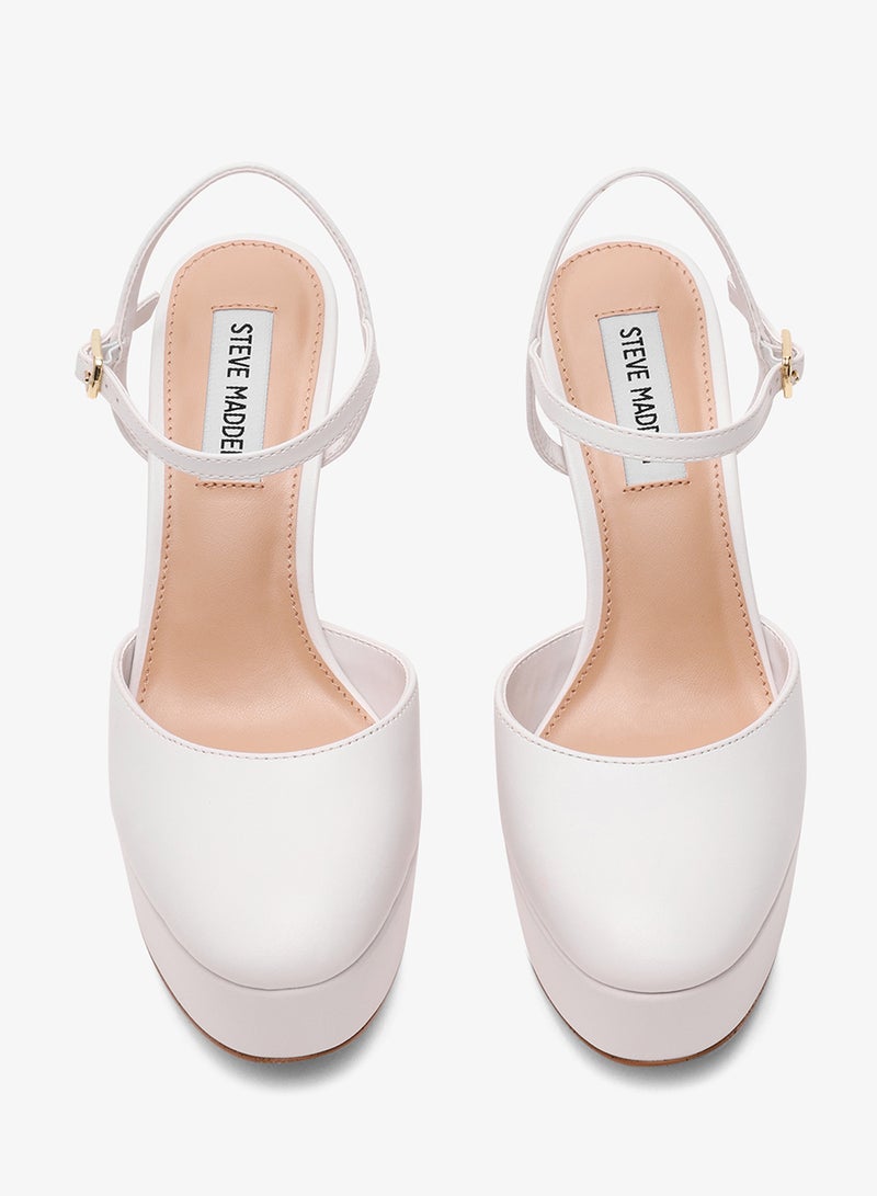 STEVE MADDEN RAVISHED Solid Ankle Strap Pumps - Image 4