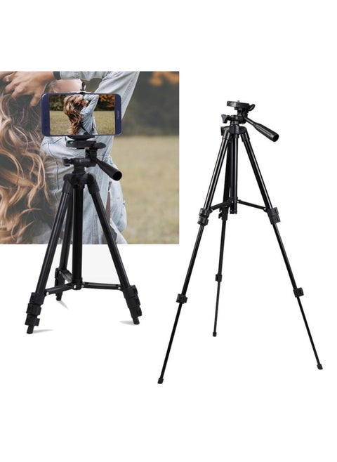Flexible Tripod, 110cm Extendable Tripod for iPhone with Remote,Travel Camera stand with Carry Bag,Universal Phone Tripod for Video Recording/TikTok/YouTube