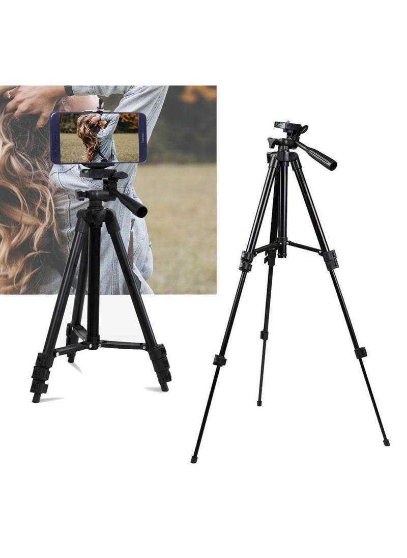 Generic Flexible Tripod, 110cm Extendable Tripod for iPhone with Remote,Travel Camera stand with Carry Bag,Universal Phone Tripod for Video Recording/TikTok/YouTube  - Image 1