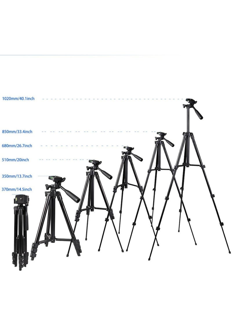 Generic - Flexible Tripod, 110cm Extendable Tripod for iPhone with Remote,Travel Camera stand with Carry Bag,Universal Phone Tripod for Video Recording/TikTok/YouTube - Image 1