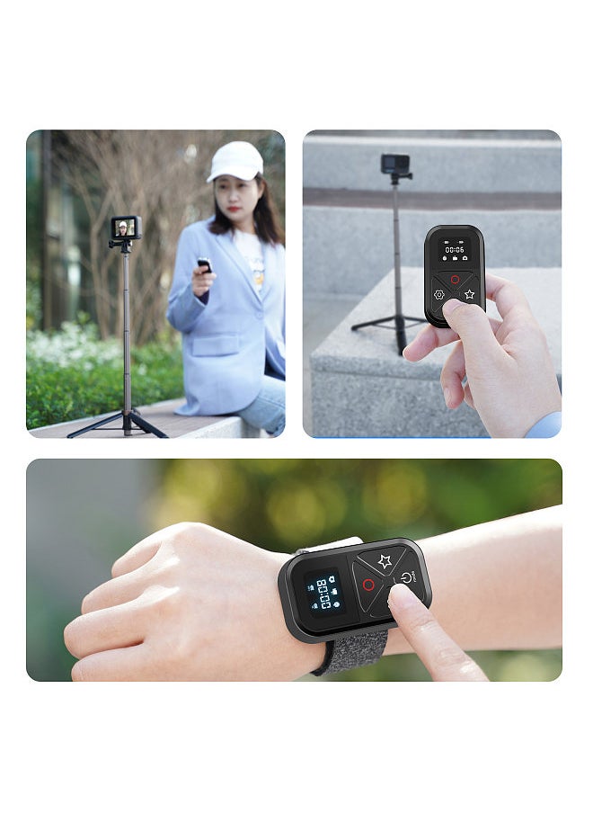 TELESIN - GP-RMT-T10 Waterproof Smart BT Wireless Remote Control with LED Display Screen 80 Meters Large Working Distance Replacement for GoPro 12 11 10 9 8 max - Image 1