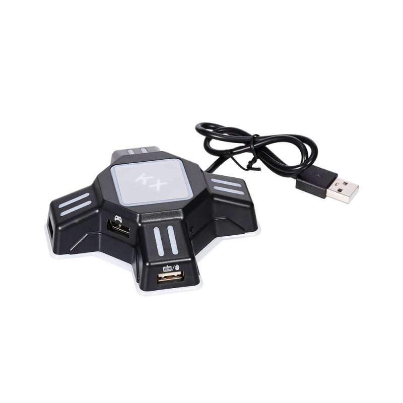 محول ألعاب USB متنقل بنظام التوصيل والتشغيل لمحول لوحة المفاتيح - بدون تأخير، متوافق مع نينتندو سويتش، إكس بوكس، بلاي ستيشن 4 وبلاي ستيشن 3 لألعاب التصويب من منظور الشخص الأول - Image 1