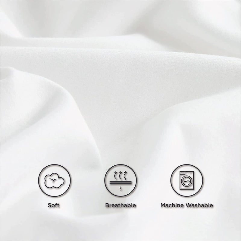 Balaji Export 3 PC Cotton Bedsheet Set 1 PC Zipper Duvet Cover 100 Egyptian Cotton Bedsheet with 2 Pillow Cover 400 TC Super Soft Wrinkle Free 4 Piece Set Taupe Solid Double Size - Image 5