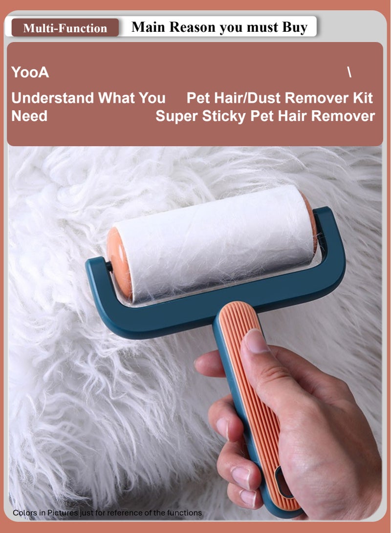 YooA Large Extra Sticky Lint Roller, Pet Hair/Dust Remover Kit | 60 Sheets Total, Dog and Cat Lint Remover, for Clothes, Furniture, Carpet, Pet Hair and Crumbs,3.8x16cm(Red) - Image 5