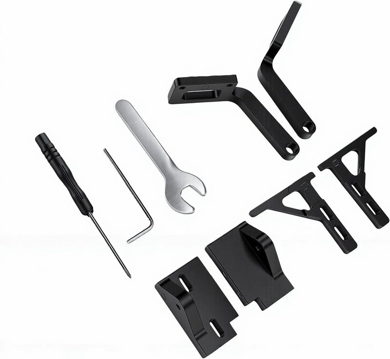 FTVOGUE 3D Printer Door Hinge Kit 180 270 Degree Adjustable CNC Metal Hinge Replacement for Lab with Stopper for Maintenance Bed Cleaning - Image 1