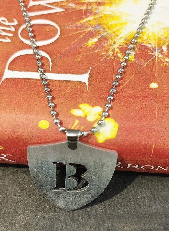 LA BELLEZA Stainless Steel Alphabet Letter Chain Pendant Necklace for Unisex Adult (Boys Girls Men and Women) (B, Stainless Steel) - Image 5