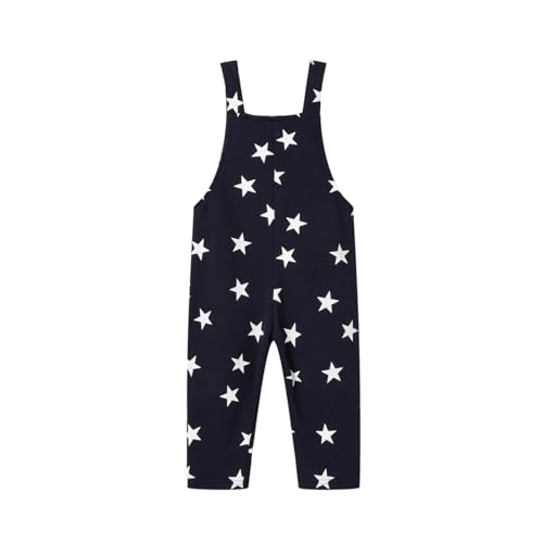 Mud Kingdom Cotton Overalls for Baby Boys Cute Star 6-12 Months Navy Blue - Image 3
