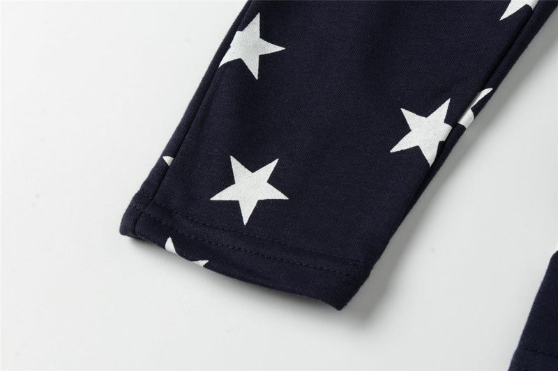 Mud Kingdom Cotton Overalls for Baby Boys Cute Star 6-12 Months Navy Blue - Image 5