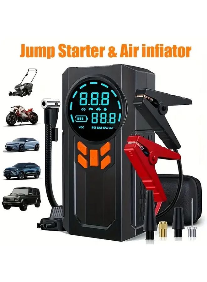 All In One 8000A Jump Starter With Air Compressor 150PSI 12V Portable Car Battery Booster - Image 1