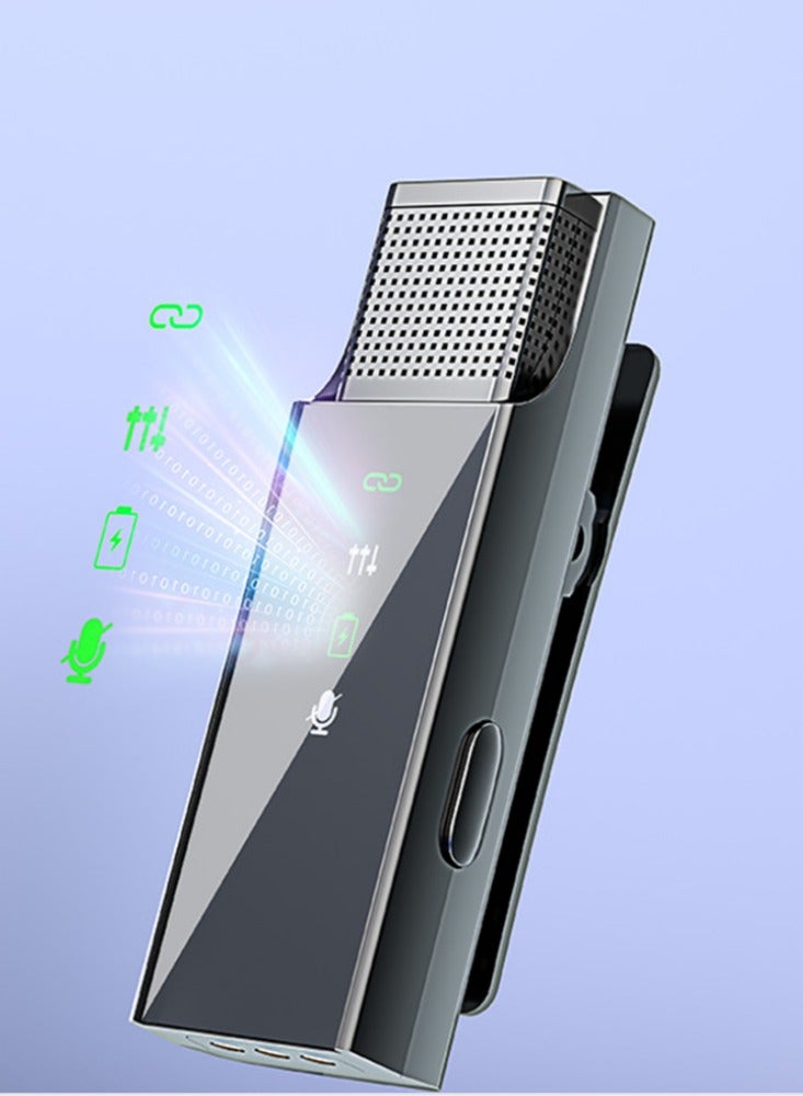 Wireless collar clip microphone dedicated noise reduction live streaming device with 8 hours of long battery life  Apple interface - Image 4