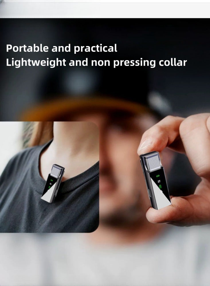 Wireless collar clip microphone dedicated noise reduction live streaming device with 8 hours of long battery life  Apple interface - Image 5