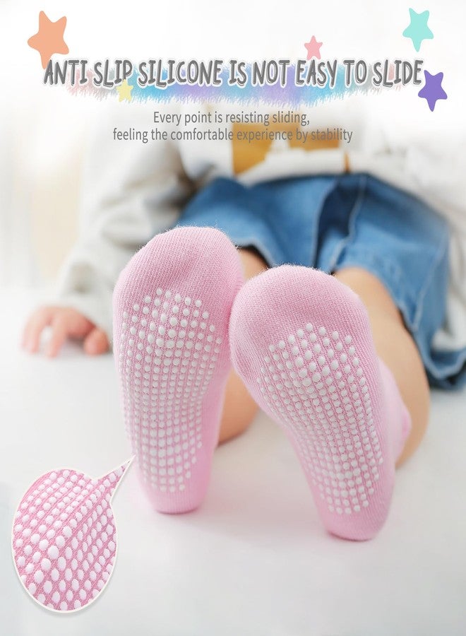 Aroveea Baby Toddle Socks Grip Non Slip Kids Boys Girls Cotton 12 Pack Ankle Cute Newborn Socks3-5T - Image 4
