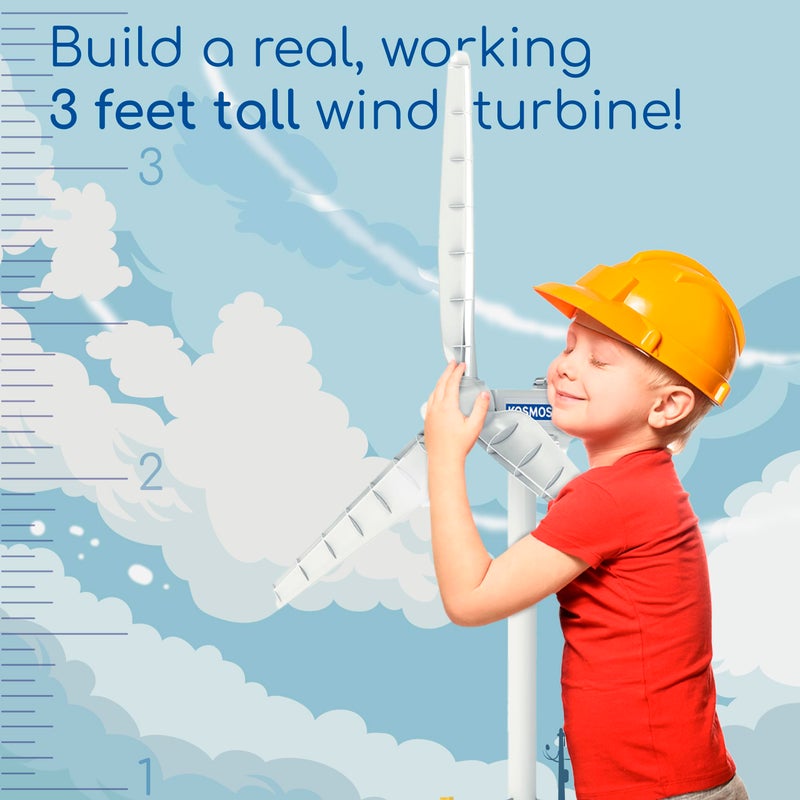 Thames & Kosmos Wind Power V4.0 STEM Experiment Kit | Build a 3ft Wind Turbine to Generate Electricity | Learn About Renewable Energy & Power a Small Model Car | Weatherproof for Outdoor Use - Image 4